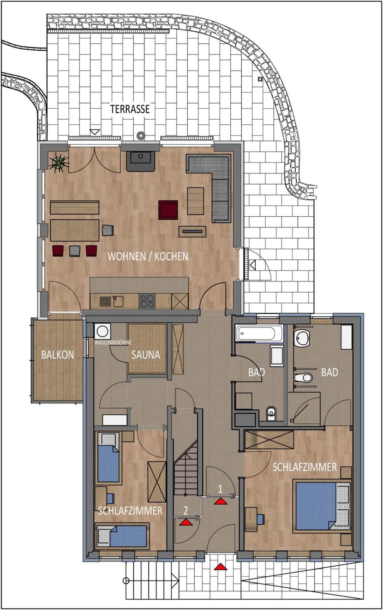 Bergmannstrost 5 Sterne Ferienwohnung 상트안드레스베르크 외부 사진
